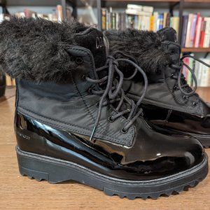 Cougar Gatineau Waterproof Rain/Snow Boots  Black Waterproof rubber. Faux Fur